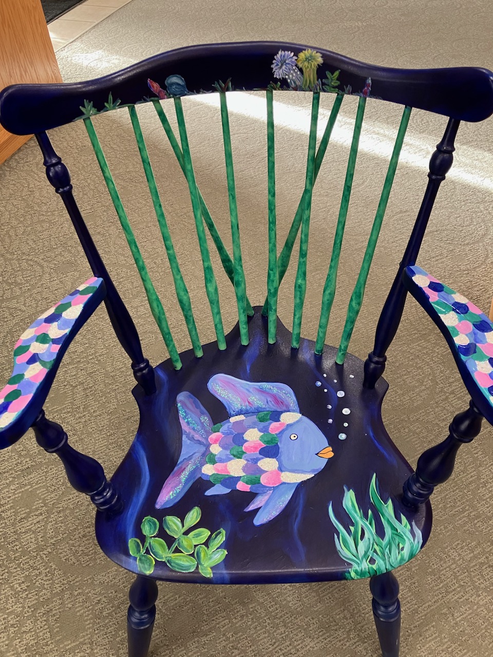 Rainbow fish chair.jpg